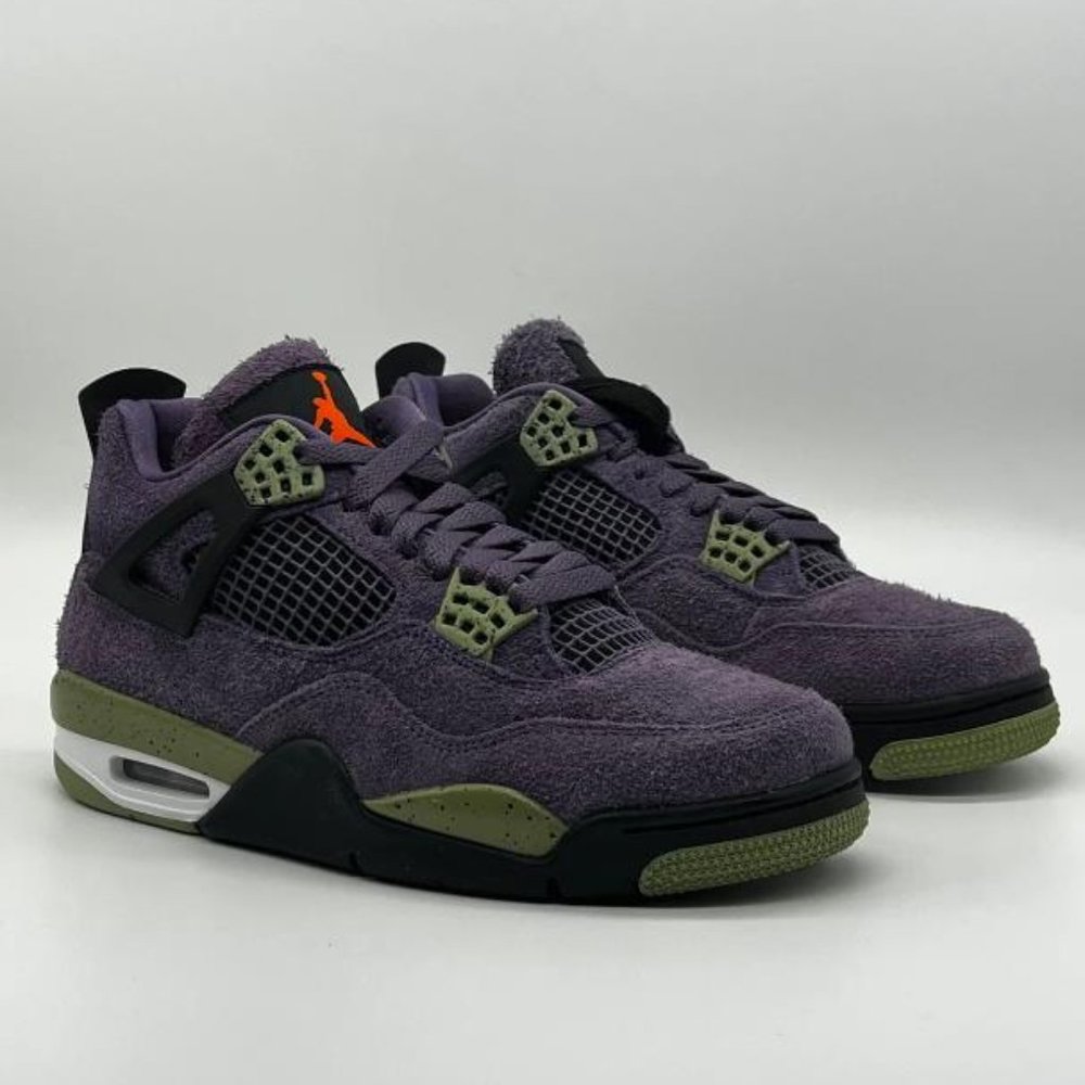 Nike  Air Jordan 4 Retro Canyon Purple Orange Green AQ9129 500 - Picture 3 of 9